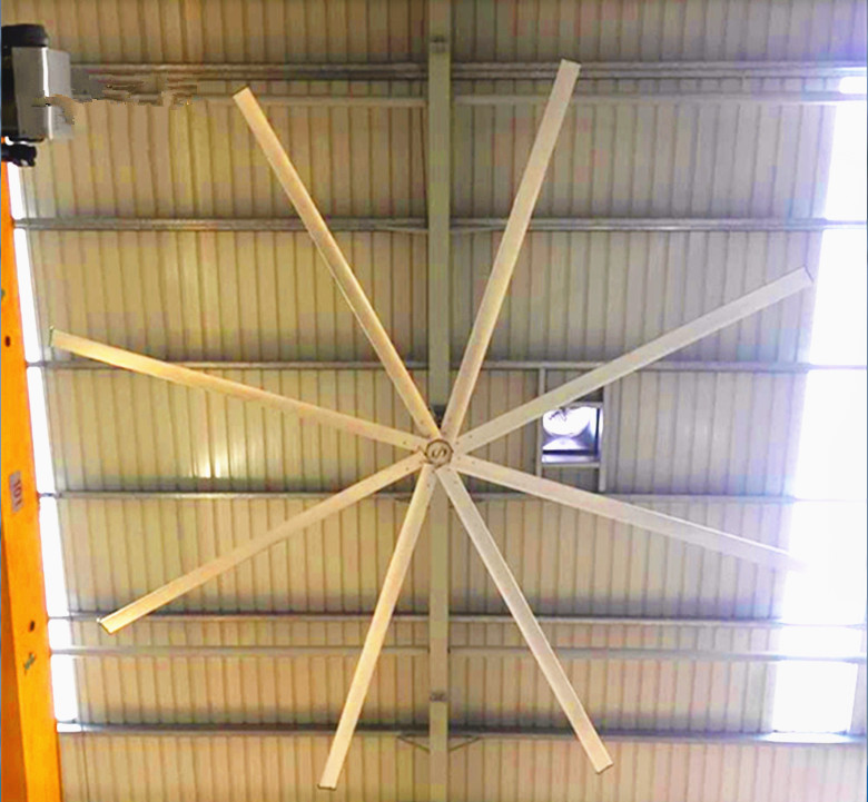 Fãs de teto grandes das lâminas dos fãs de teto 128kg de AWF5 HVLS 8pcs para o armazém