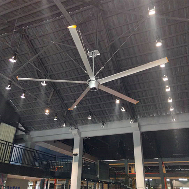 fã de teto do gigante industrial de 2.4m fãs de teto do restaurante de 8 Ft com as lâminas da liga de alumínio