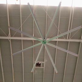 Fã de teto de baixo nível de ruído refrigerar de ar, fãs de teto industriais da fábrica de HVLS grandes